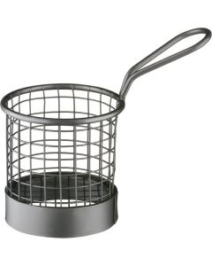 Koszyk do serwowania potraw czarny Ø 8 cm
