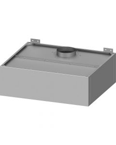 Okap przyścienny skrzyniowy skręcany z łapaczami, bez oświetlenia (króciec d=250mm) 1210x1000x400