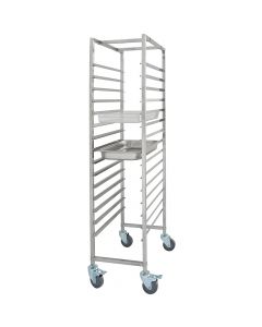 Wózek transportowy ze stali nierdzewnej, Gredil, 15x GN 1/1