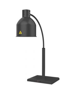 Lampa grzewcza do potraw pojedyncza, czarna, P 0.25 kW