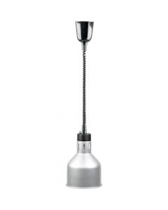Lampa do podgrzewania potraw wisząca srebrna Ø 17,5 cm