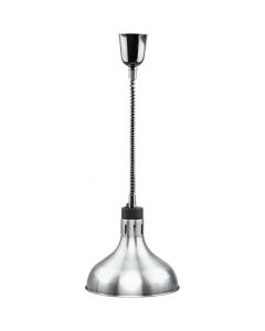 Lampa do podgrzewania potraw wisząca srebrna Ø 29 cm