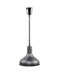 Lampa do podgrzewania potraw wisząca czarna Ø 29 cm