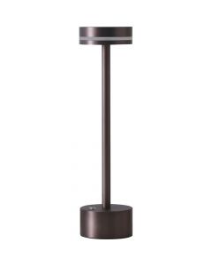 Lampka stołowa LED, brązowa, bezprzewodowa, H 320 mm