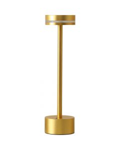 Lampka stołowa LED, złota, bezprzewodowa, H 320 mm