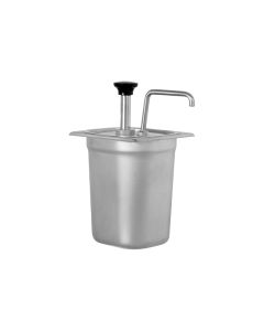 Dyspenser do sosów z pompką, GN 1/6, V 3l