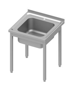 Stół nierdzewny ze zlewem jednokomorowym bez półki