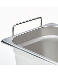 Pojemnik stalowy z uchwytami Basic, GN 1/1, H 100 mm