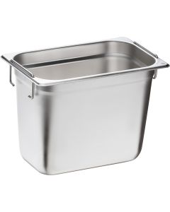 Pojemnik stalowy z uchwytami Basic, GN 1/4, H 200 mm