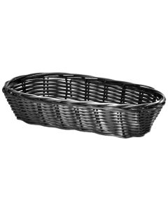 Koszyk uniwersalny na sztućce, z polipropylenu, czarny, 230x90x50 mm