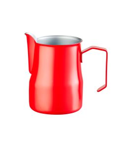 Dzbanek do spieniania mleka, czerwony, V 0,35 l