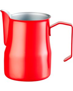 Dzbanek do spieniania mleka, czerwony, V 0,45 l