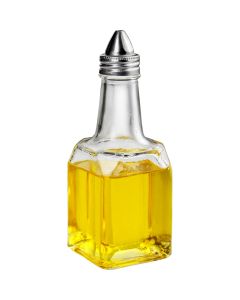Butelka, przyprawnik szklany na oliwę, ocet, V 0.180 l