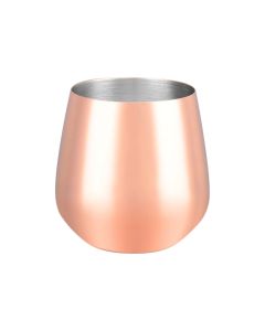 Szklanka stalowa, miedziana do serwowania, V 0.45 l