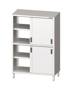 Szafa stalowa przelotowa, drzwi suwane, 800x600x1800 mm