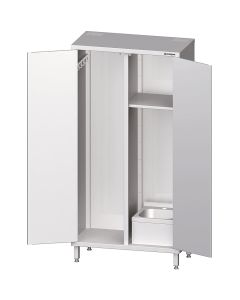 Szafa stalowa porządkowa ze zlewem 1000x500x2000 mm