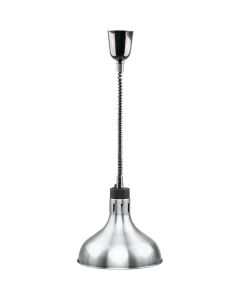 Lampa do podgrzewania potraw wisząca srebrna Ø 29 cm