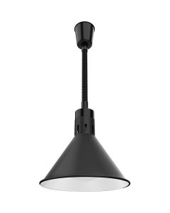 Lampa do podgrzewania potraw wisząca, czarna, P 0.25 kW