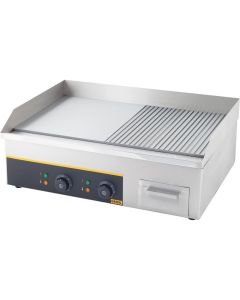 Płyta grillowa 1/2 gładka, 1/2 ryflowana, Gredil,  P 3.5 kW, U 230 V