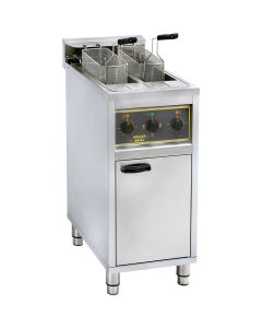 Frytownica wolnostojąca, z szafką, 2-komorowa, V 2x10 l, P 12 kW