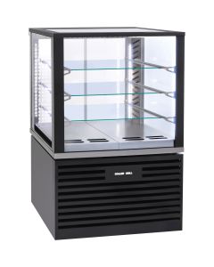 Witryna chłodnicza, cukiernicza, oświetlenie LED, czarna, V 325 l