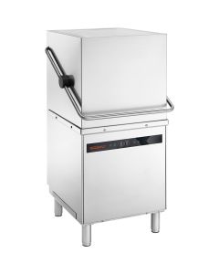 Zmywarka kapturowa HERA z dozownikami detergentów i pompą wspomagającą płukanie, P 6,0 kW