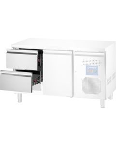 Moduł 2 szuflad do stołów chłodniczych GN 1/1 z agregatem z boku