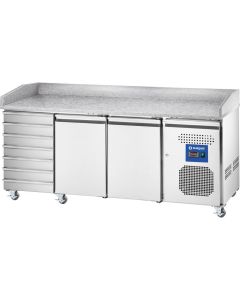 Stół chłodniczy 2-drzwiowy 600x400 mm z szufladami 580 l