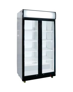 Szafa chłodnicza przeszklona, 2-drzwiowa, V 569 l