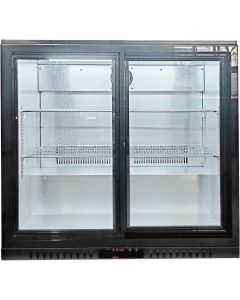 Barowa witryna chłodnicza, 2-drzwiowa, drzwi suwane, V 198 l