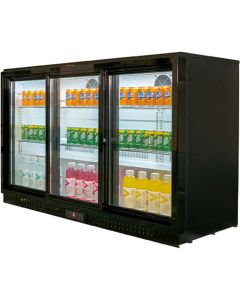 Barowa witryna chłodnicza, 3-drzwiowa, drzwi suwane, V 308 l