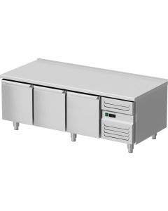 Podstawa chłodnicza, 1600x700x600 mm, 3 drzwiowa, GN 1/1