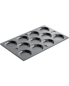 Blacha nieprzywierająca na omlety i placki na 11 sztuk, GN 1/1