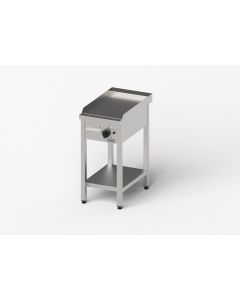 Płyta grillowa elektryczna, ryflowana, Gredil, 400x700x850 mm, P 4.0 kW, U 400 V