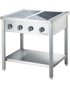 Kuchnia indukcyjna 4-palnikowa wolnostojąca 14 kW 400 V