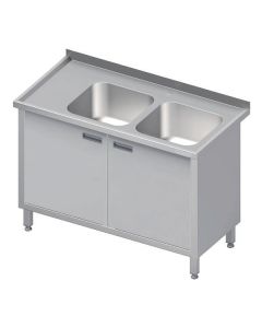 Stół ze zlewem 2-kom (P) - drzwi skrzydłowe