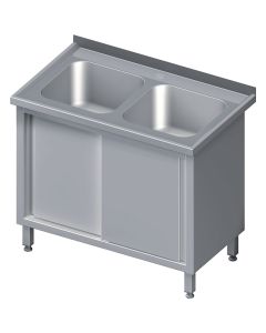 Stół ze zlewem 2-kom - drzwi suwane