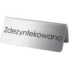 Tabliczka informacyjna "Zdezynfekowano"