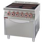 Kuchnia elektryczna ceramiczna 4-polowa z piekarnikiem elektrycznym