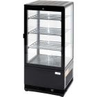 witryna chlodnicza ekspozycyjna czarna z oświeleniem led