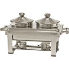 Podgrzewacz gastronomiczny z dwoma kociołkami 